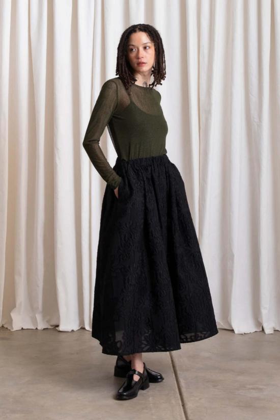  알리 골든 미디 스커트 풀 스커트 - ALI GOLDEN