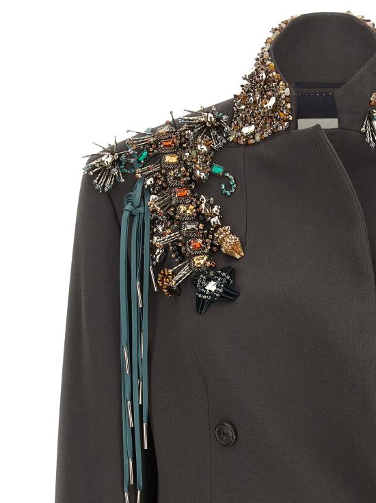 25FW 드리스 반 노튼 수트 세트 2520104432367803 Gray - DRIES VAN NOTEN