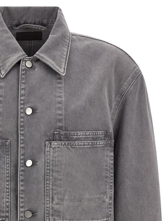 25FW 르메르 긴팔 셔츠 OV1024LD1063PU828 Gray - LEMAIRE
