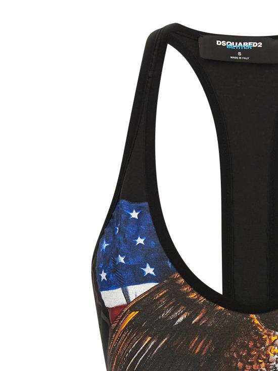 25FW 디스퀘어드2 바디수트 티셔츠 S73NA0082DTJ011961 Black - DSQUARED2