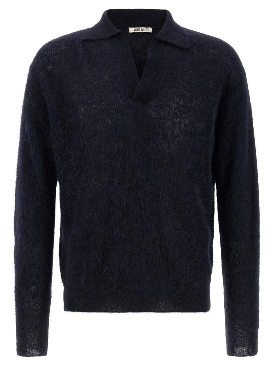 25FW 오라리 폴로 티셔츠 A25AP02AKNAVY Blue