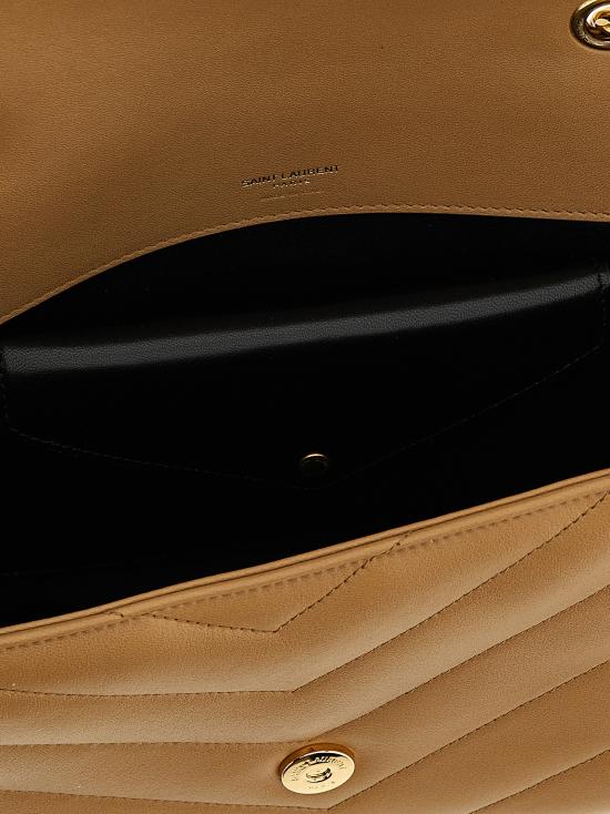 26SS 생로랑 루루 마틀라세 램스킨 미디움 숄더백 801439AAEAX2357 Beige - SAINT LAURENT