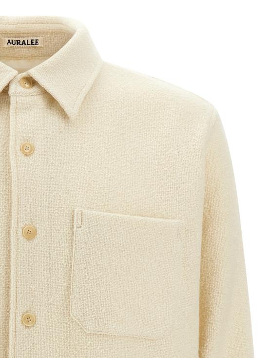 25FW 오라리 긴팔 셔츠 A25AB02HTIVORYWHITE Beige - AURALEE