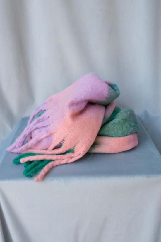  파이프앤로우 머플러/스카프 청키 플레드 스카프 라벤더