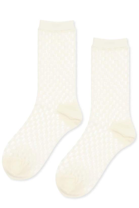  한셀 프롬 바젤 양말 한젤 프롬 바젤 아니스 쉬어 크루  아이보리