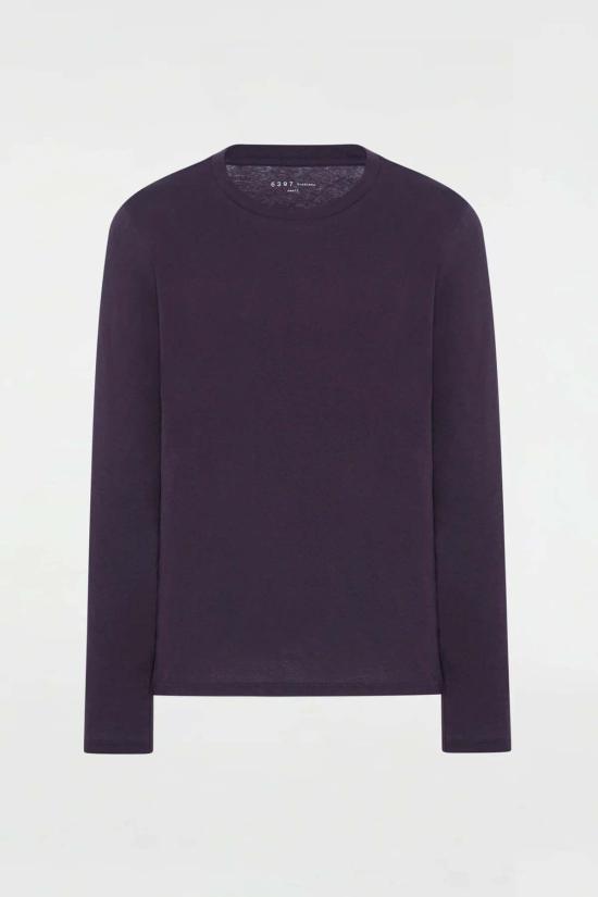  6397 긴팔 티셔츠 L/S 미니 보이 티셔츠 딥 퍼플