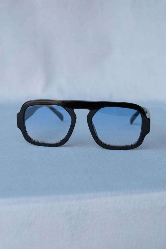  파이프앤로우 안경 베다 선글라스 블랙 프레임/블루 렌즈