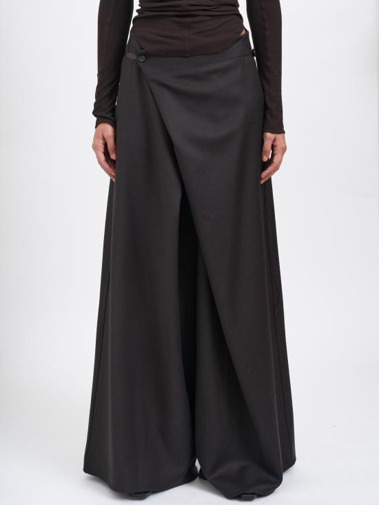 25FW 안드레아 야코브 스트레이트 팬츠 M25WDUC14VWOOLCHOCOLATE Brown - ANDREA YA'AQOV