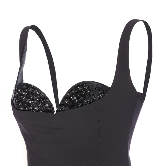 25FW 엘리자베타프랜치 미디 원피스 AB83557E2 110 Black - ELISABETTA FRANCHI