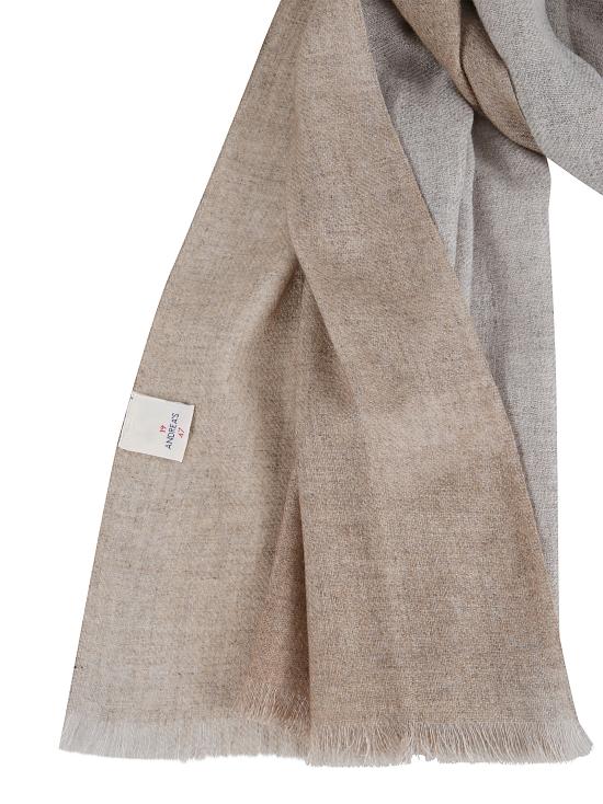 25FW 안드레아스 머플러/스카프 8615 TELO 60 BICOLOR BISCUIT White - ANDREA'S