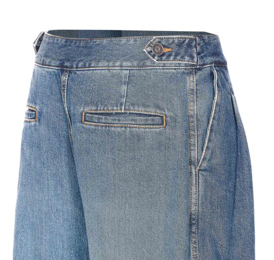 25FW 알라이아 데님 팬츠 AA9P1257D007B 517 Blue - ALAIA