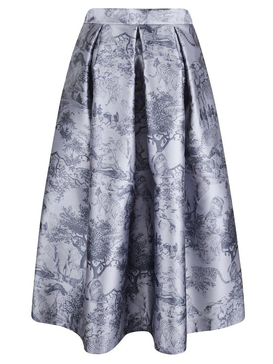 25FW 루나티카 밀라노 미디 스커트 LUNA K VERSAILLE GREY Grey - LUNATICA MILANO 