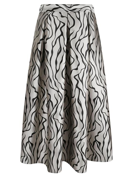 25FW 루나티카 밀라노 미디 스커트 LUNA JQ STREAKS GREY Grey - LUNATICA MILANO 