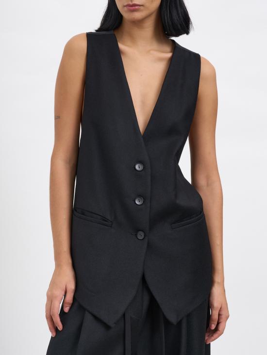 25FW 안드레아 야코브 베스트 M25WDUC17VIRGINWOOLBLACK Black - ANDREA YA'AQOV