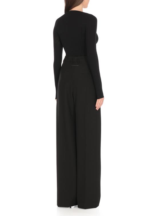 25FW 월포드 바디수트 티셔츠 79291 7005 Black - WOLFORD