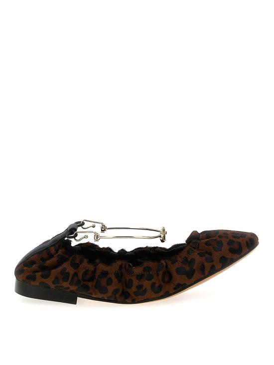 25FW 트윈셋 플랫 슈즈 252TCP22412618 Animal Print