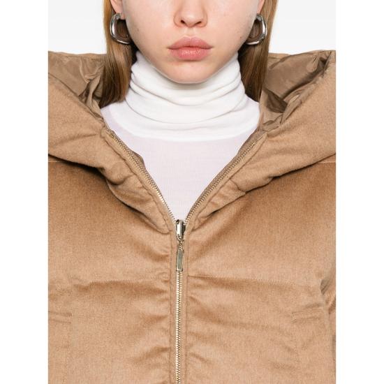 25FW 막스마라 더 큐브 달리아 카멜 드랩&발수 태피터 리버시블 다운 자켓  DALIA 362 001 BROWN - MAXMARA THE CUBE