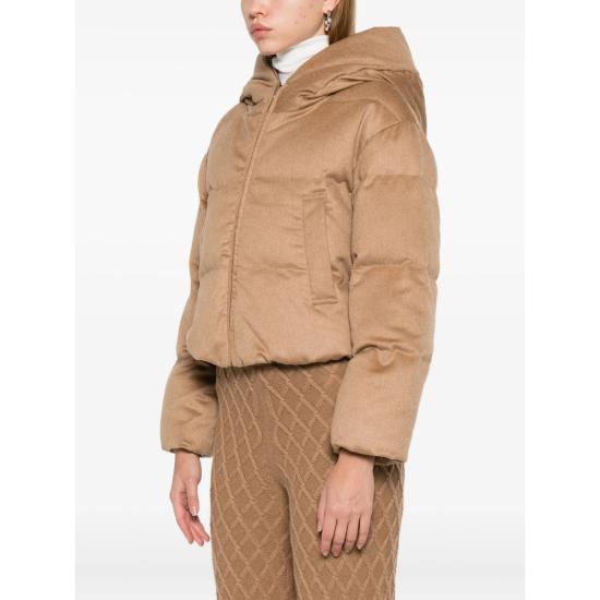 25FW 막스마라 더 큐브 달리아 카멜 드랩&발수 태피터 리버시블 다운 자켓  DALIA 362 001 BROWN - MAXMARA THE CUBE