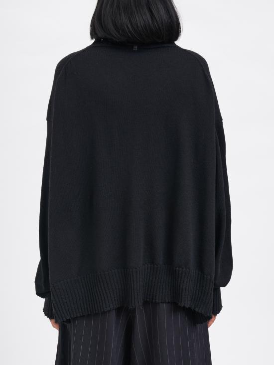 25FW 세리에 뉴메리카 스웨터 MSN12014BLACK Black - SERIENUMERICA