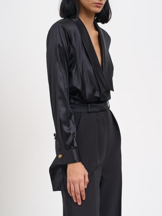 25FW 엘리자베타프랜치 반팔 티셔츠 MCB00757E2110 Black - ELISABETTA FRANCHI