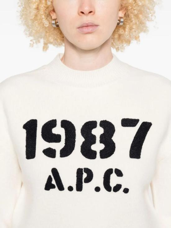 25FW 아페쎄 스웨터 WVBDKF23462AAD ECRU DOM - A.P.C.