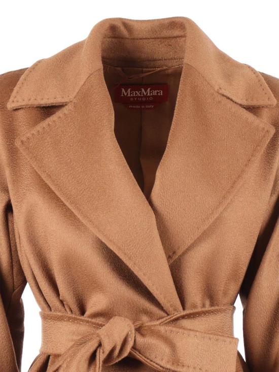 25FW 막스마라 스튜디오 코트 2526016091600 056 NOCCIOLA 242068 BROWN - MAX MARA STUDIO