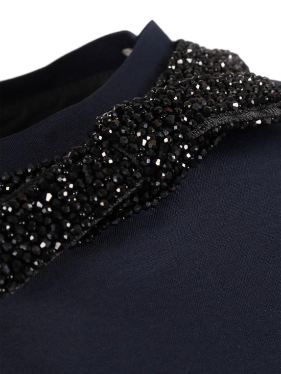 25FW 막스마라 스튜디오 반팔 티셔츠 2526976013600 010 BLU NOTTE 242152 BLUE - MAX MARA STUDIO