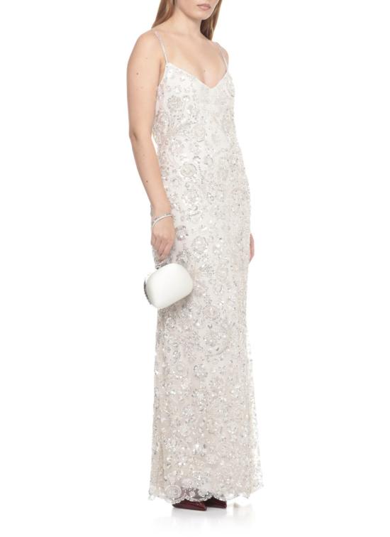 25FW 셀프 포트레이트 원피스 AW25209XCCREAM FLORAL SEQUINCREAM Beige - SELF PORTRAIT