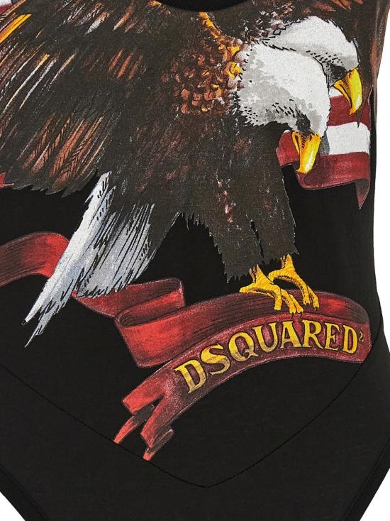 25FW 디스퀘어드2 원피스 수영복 S73NA0082DTJ011961 Black - DSQUARED2