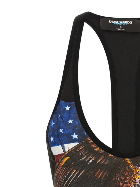 25FW 디스퀘어드2 원피스 수영복 S73NA0082DTJ011961 Black - DSQUARED2