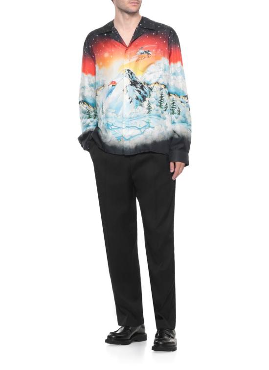 25FW 카사블랑카 긴팔 셔츠 MAW25SH00606SKI LAKE MULTICOLOUR - CASABLANCA