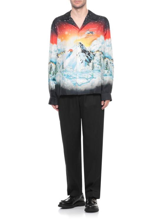 25FW 카사블랑카 긴팔 셔츠 MAW25SH00606SKI LAKE MULTICOLOUR - CASABLANCA