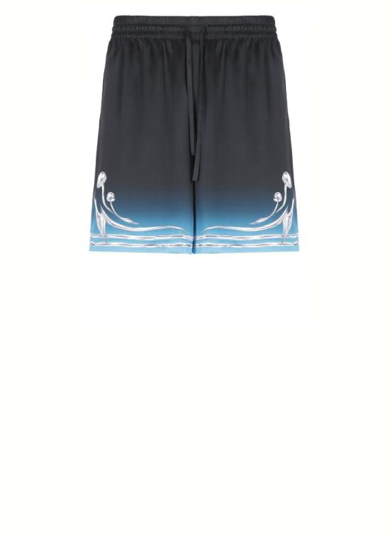 25FW 카사블랑카 숏팬츠 MAW25TR01204SILK SATIN Black