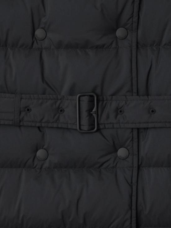 25FW 버버리 미드 렝스 나일론 후드 푸퍼 코트 8110313 A1189 Black - BURBERRY