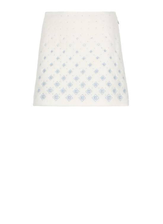 25FW 카사블랑카 스커트 WAW25SK17201WHITE