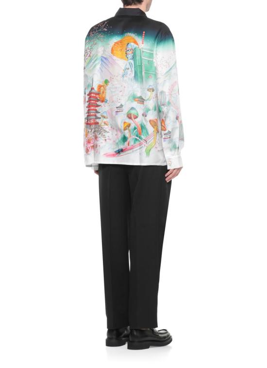 25FW 카사블랑카 긴팔 셔츠 UAW25SH00603MSILK TWILL MULTICOLOUR - CASABLANCA