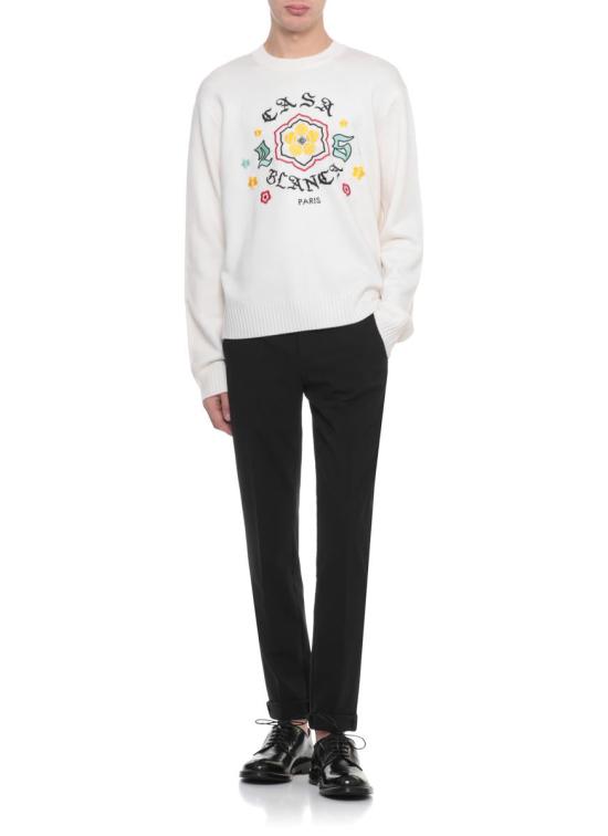 25FW 카사블랑카 스웨터 MAW25KW110501MERINO Beige - CASABLANCA