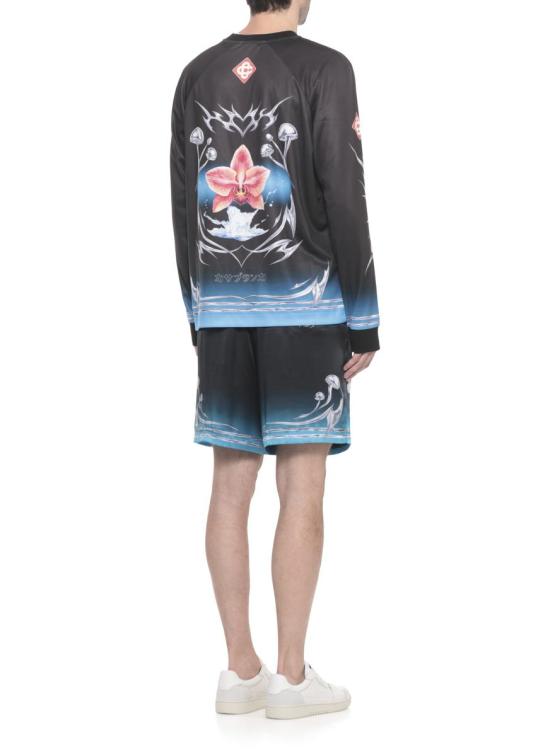 25FW 카사블랑카 스웨터 MAW25JTP24802PERFORATED Black - CASABLANCA