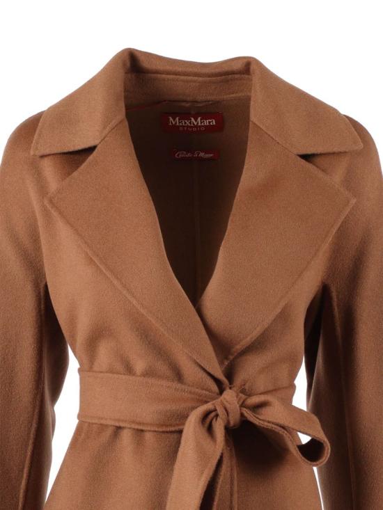 25FW 막스마라 스튜디오 코트 2526016111600 058 NOCCIOLA 242073 BROWN - MAX MARA STUDIO