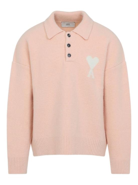 25FW 아미 폴로 티셔츠 UPL408KN0135 6807 Pink