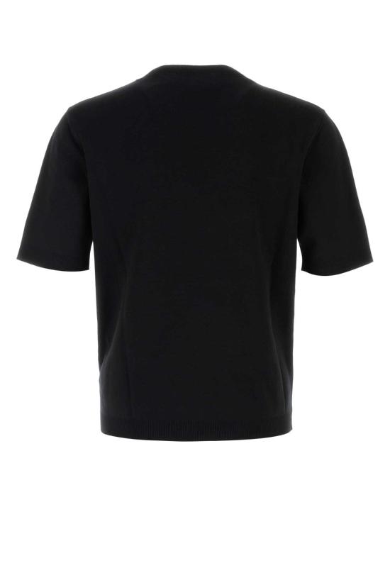 25FW 구찌 인타르시아 실크 코튼 티셔츠 787736XKD2A 1070 Black - GUCCI