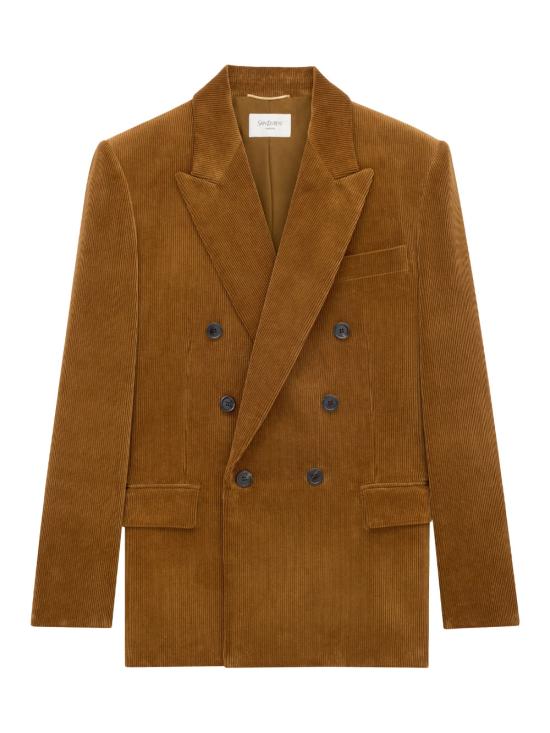 25FW 생로랑 수트 자켓 837047Y107T 2121 COGNAC