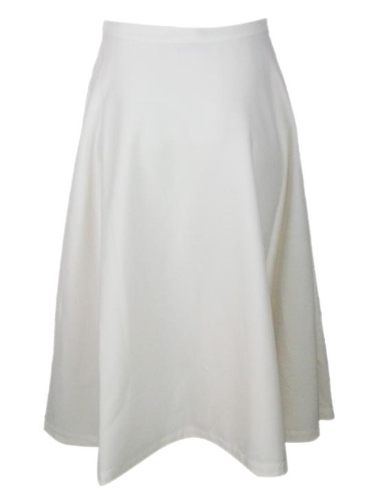 25FW 애드 미디 스커트 12AWLW75 1016 White - ADD