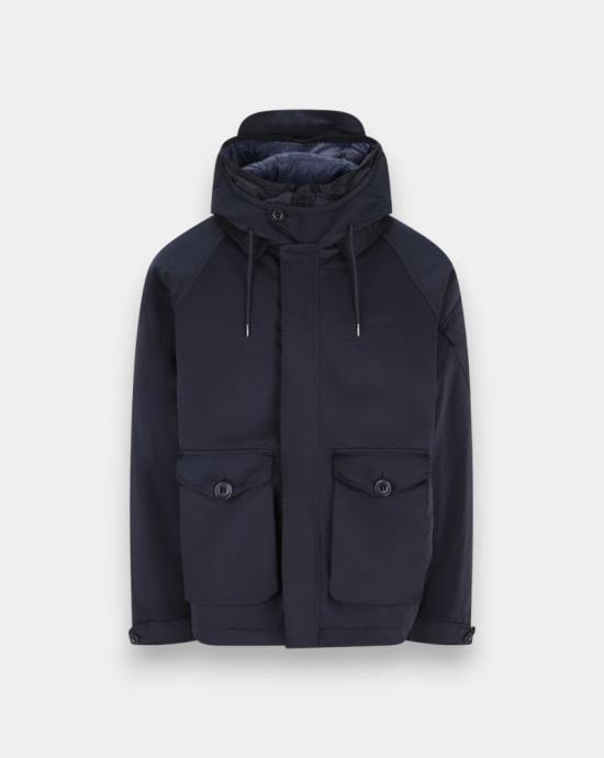 25FW 씨피 컴퍼니 마이크로 케이 후드 렌즈 자켓 19CMOW189A110089G 888 Azul marino