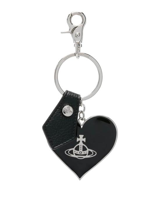 26SS 비비안웨스트우드 미러 하트 ORB 키링2 8203011WUOM0014N403 Black