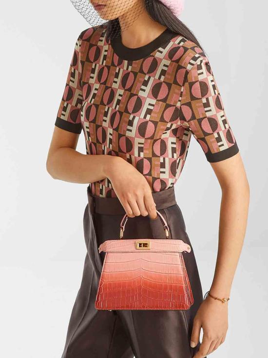 25FW 펜디 반팔 티셔츠 FZXE04AYLVF1T6N Pink - FENDI