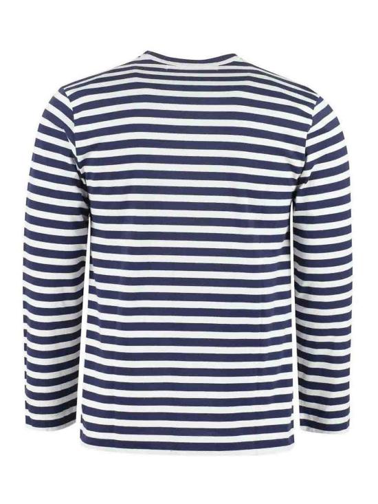  꼼데가르송 반팔 티셔츠 P1T010NAVYWHITE - COMME DES GARCONS