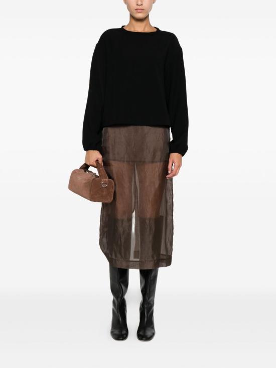 25FW 에르노 긴팔 티셔츠 BL000031D12755 9300 Black - HERNO