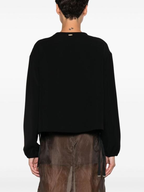 25FW 에르노 긴팔 티셔츠 BL000031D12755 9300 Black - HERNO