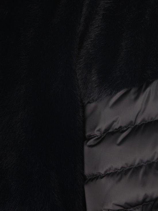 25FW 에르노 새틴 & 레이디 얼터너티브 퍼 케이프 다운 자켓 PI002132D12170Z 9300 Black - HERNO